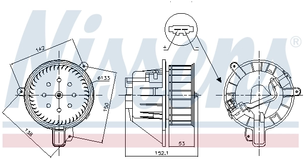 Ventilador interior Nissens 87547