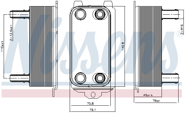 Radiador de refrigeración de la transmisión Nissens 91116