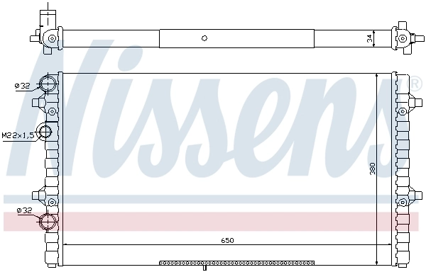 Radiador 67302 Nissens