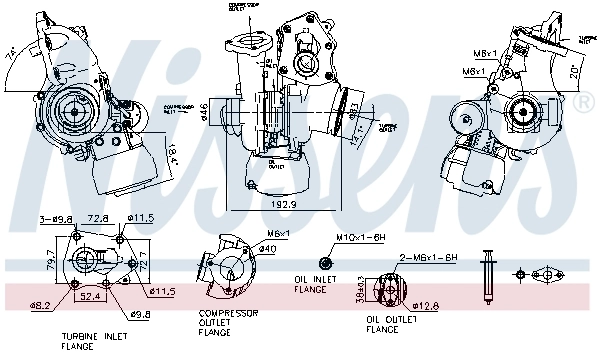 95523926 General Motors Turbo para motor
