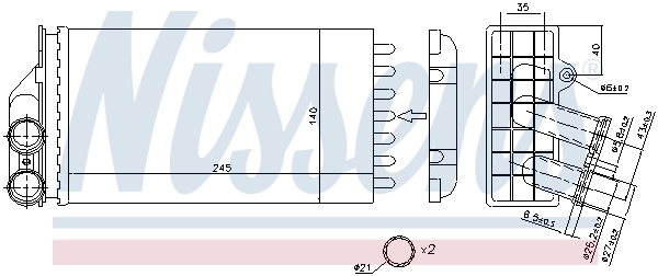 Calefactor Nissens 71157