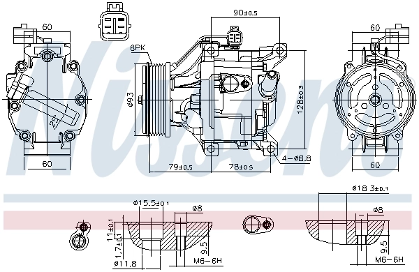 Compresor de aire acondicionado Toyota Corolla E12