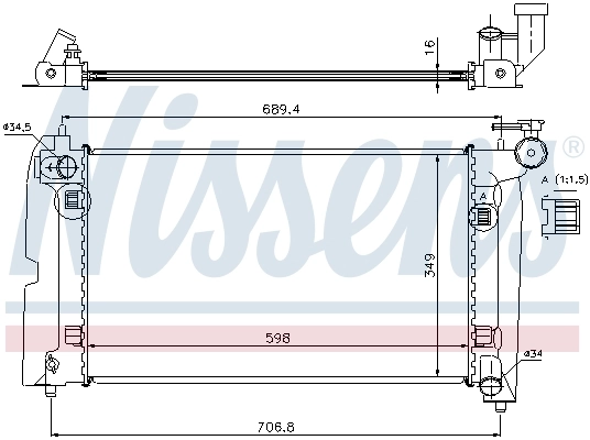 Radiador 64646A Nissens