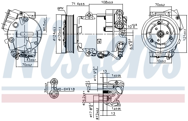 89425 Nissens Compresor climatizador