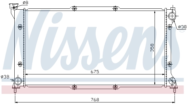 Radiador 67701 Nissens