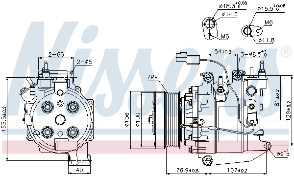 89246 Nissens Compresor climatizador