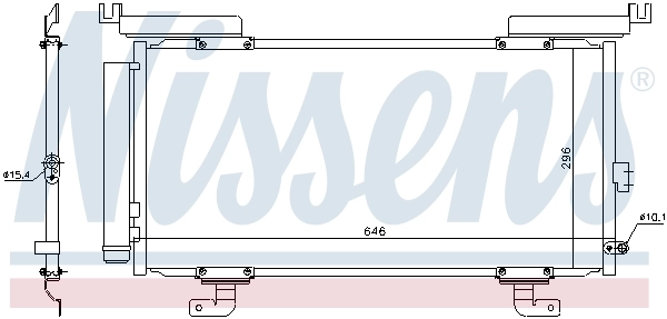 Radiador de aire acondicionado para Subaru Outback V B15, BS