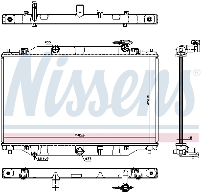 Radiador 606698 Nissens