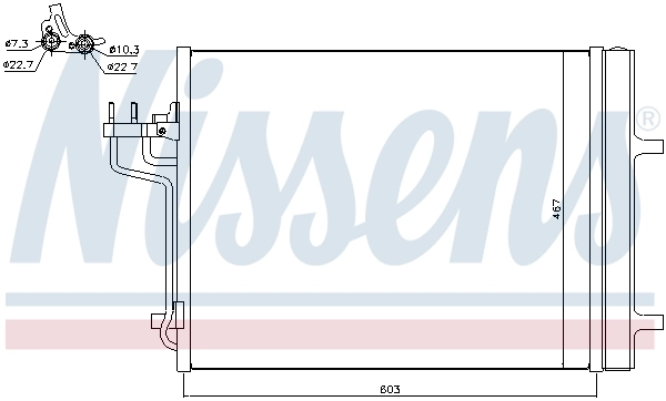 940398 Nissens Radiador de aire acondicionado