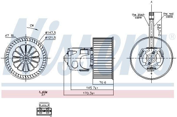 Ventilador interior Nissens 87242