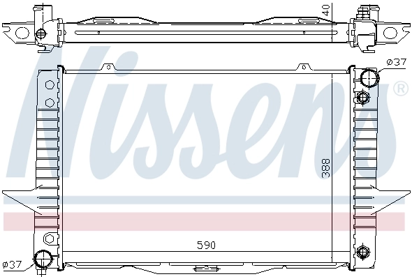 Radiador 65540A Nissens