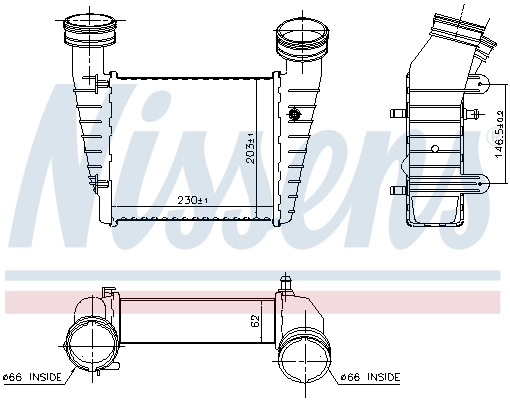 Comprar 96680 Nissens Turbo intercooler
