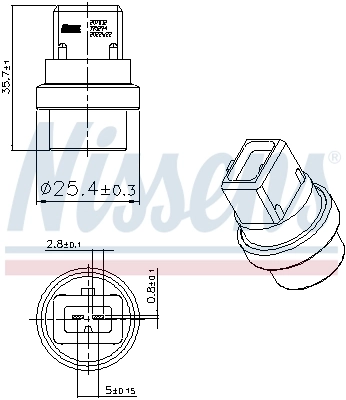 Sensor de temperatura del motor Nissens 207032