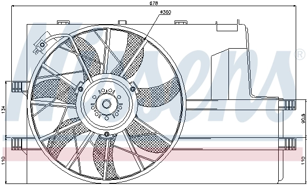 Ventilador de refrigeración Nissens 85604