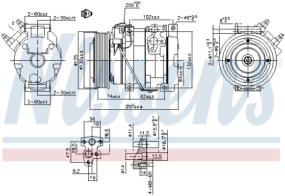 Compresor de ac Nissens 89558