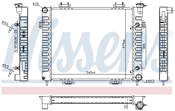 609901 Nissens Refrigeración del motor