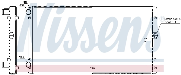 Radiador 65301 Nissens