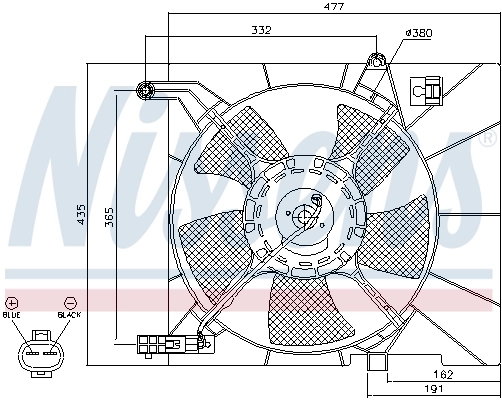 Ventilador de refrigeración Nissens 85063