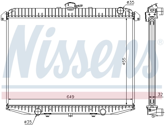 Radiador 62069A Nissens