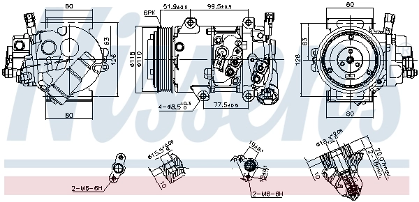 Compresor ac Nissens 890809 precio, desde 422,97 EUR