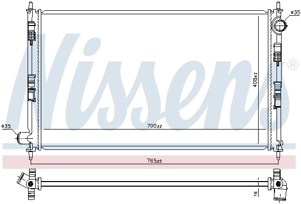 606855 Nissens Refrigeración del motor