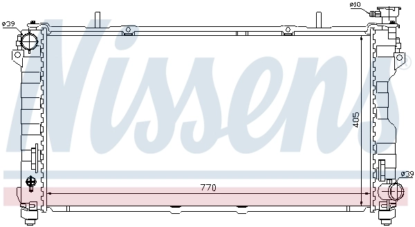 Radiador 61004 Nissens