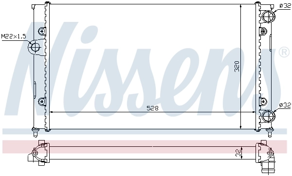 Radiador 651941 Nissens