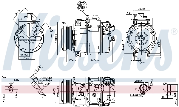Compresor de ac Nissens 89212