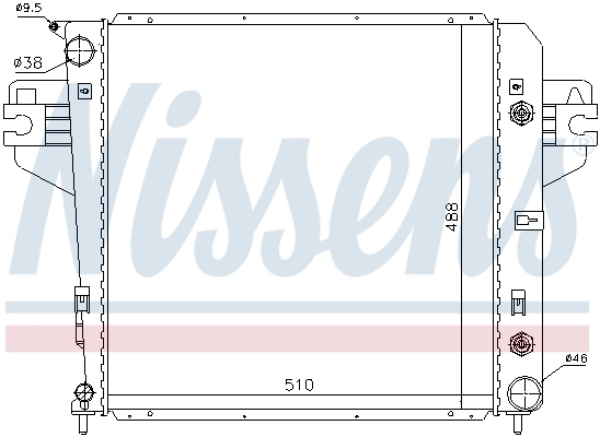 61017 Nissens Refrigeración del motor