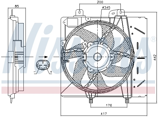Ventilador de refrigeración Nissens 85991