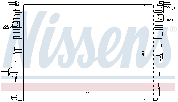 Radiador 637606 Nissens