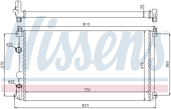 Radiador refrigeración del motor Renault Master 2 HD, FD