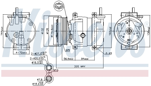 89492 Nissens Compresor climatizador