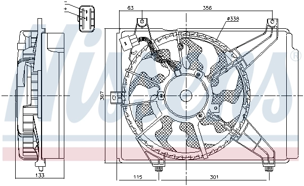 Ventilador de refrigeración Nissens 85894