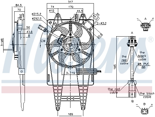 Ventilador de refrigeración Nissens 85162