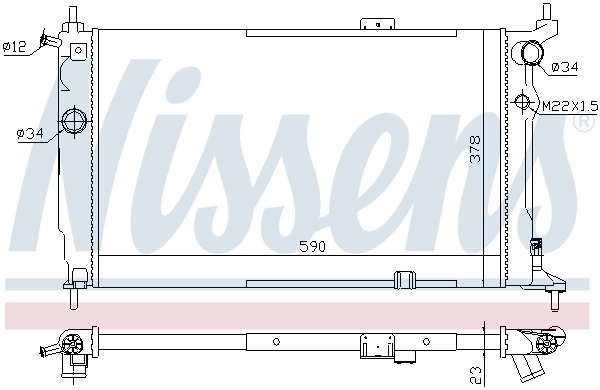 Radiador 63252A Nissens