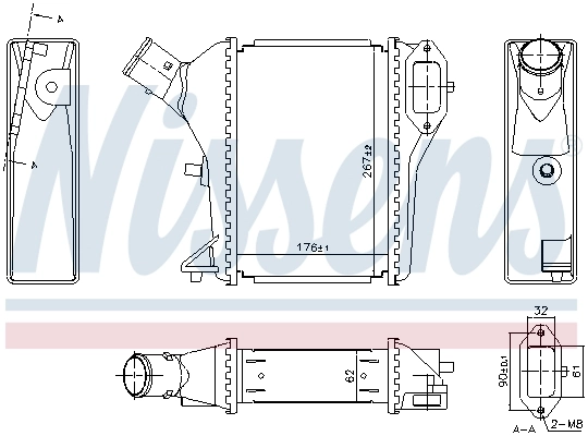 Intercooler 961423 Nissens