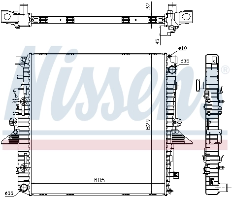 Radiador 64320A Nissens