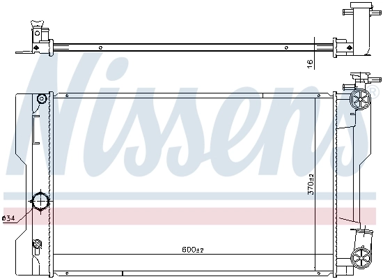 Radiador 646943 Nissens