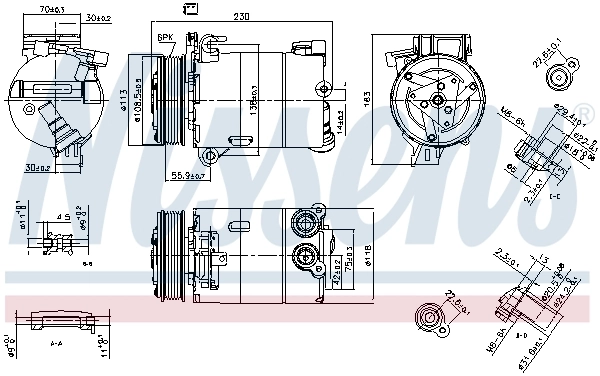 Compresor de ac Nissens 890213