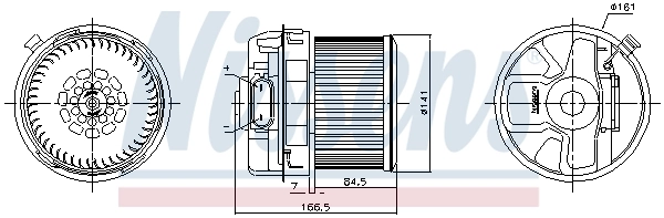 Ventilador interior Nissens 87352