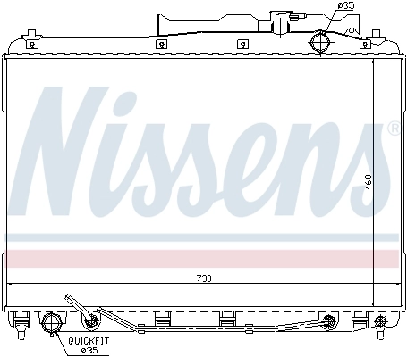 Radiador 67528 Nissens