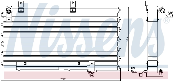 Condensador aire acondicionado 94000 Nissens