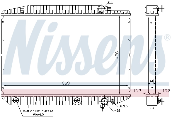 Radiador 62727A Nissens