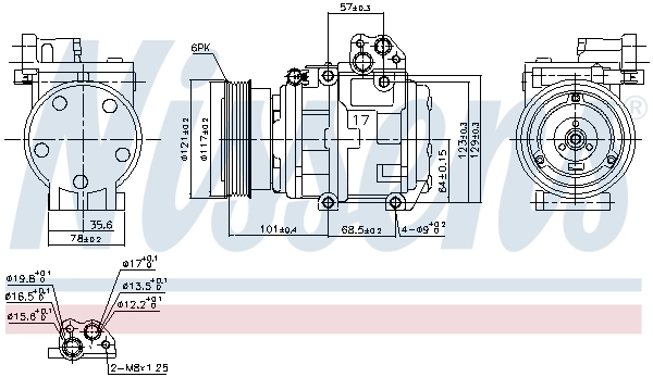 890234 Nissens Compresor climatizador