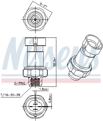 Sensor AC Nissens 301085