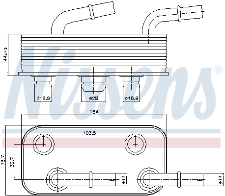 Radiador de refrigeración de la transmisión Nissens 90657