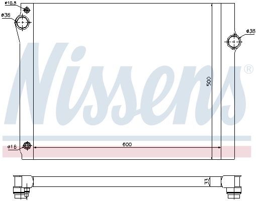 Radiador 60768 Nissens