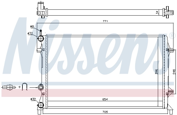 65321 Nissens Refrigeración del motor