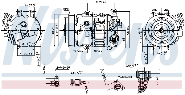 Compresor de ac Nissens 890803